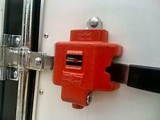 Container locks trailers